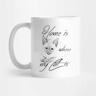 Home is where my cat is Mug